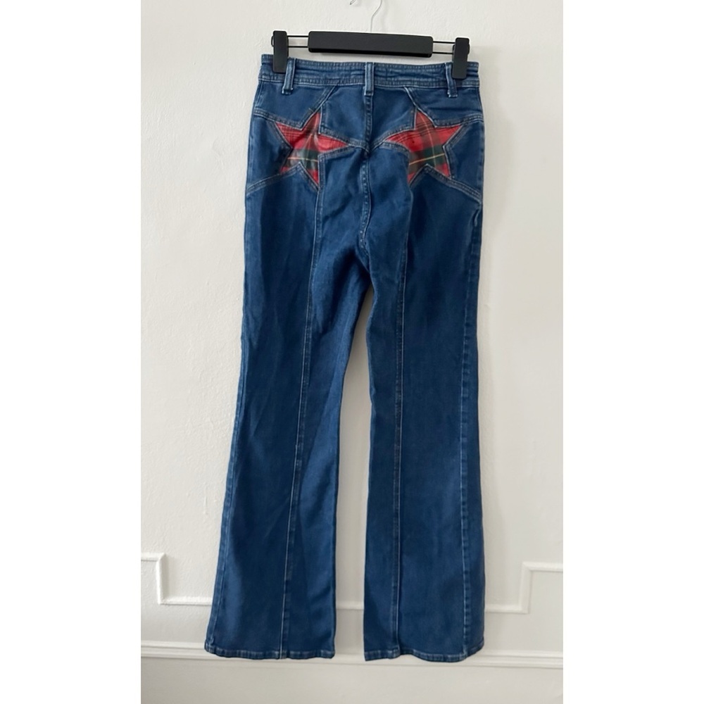Free People We the Free Firecracker Jeans Holiday Tartan - Picture 2 of 8
